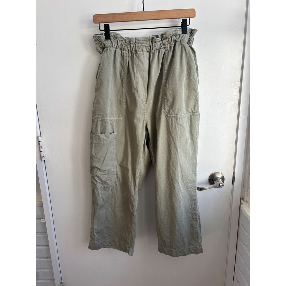 Anthropologie Paperbag‎ Waist Cargo Pants medium high rise boho layered staple